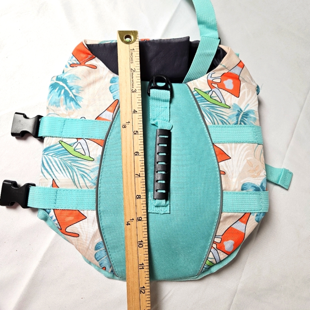 Dogs Small Colorful Life Jacket‎ with Tropical Print